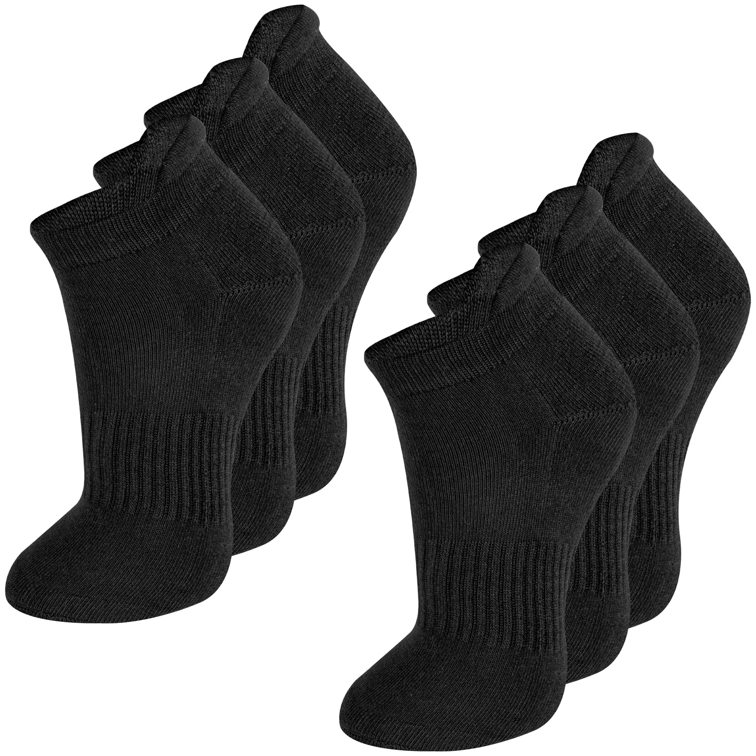 Thermo Sneaker Socken in Schwarz