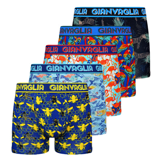 Retro Boxershorts Tierdruck