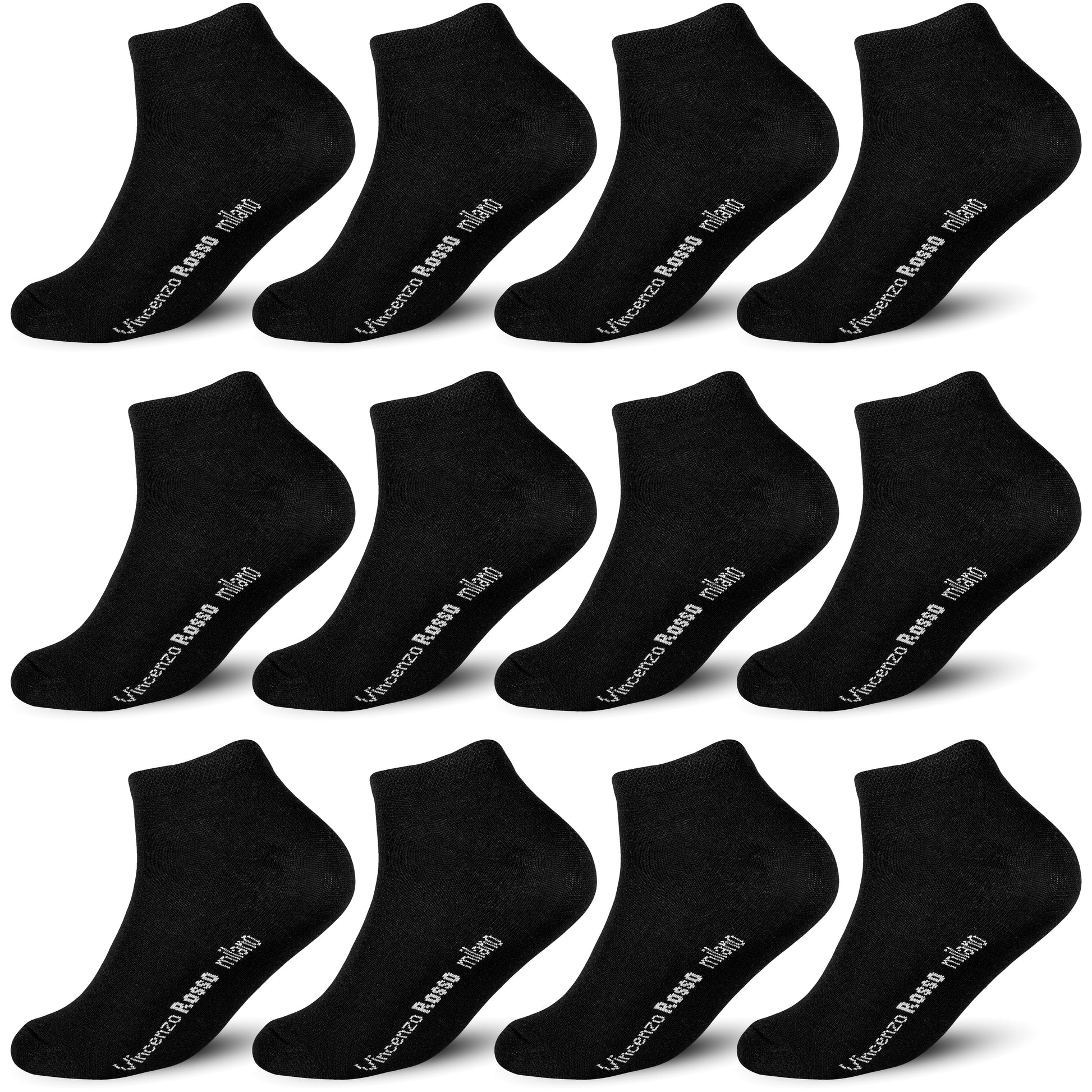 Herren & Damen Socken Schwarz